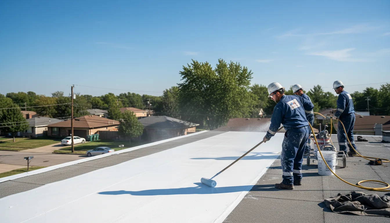 Commercial roof coating in Sandusky, MI near me